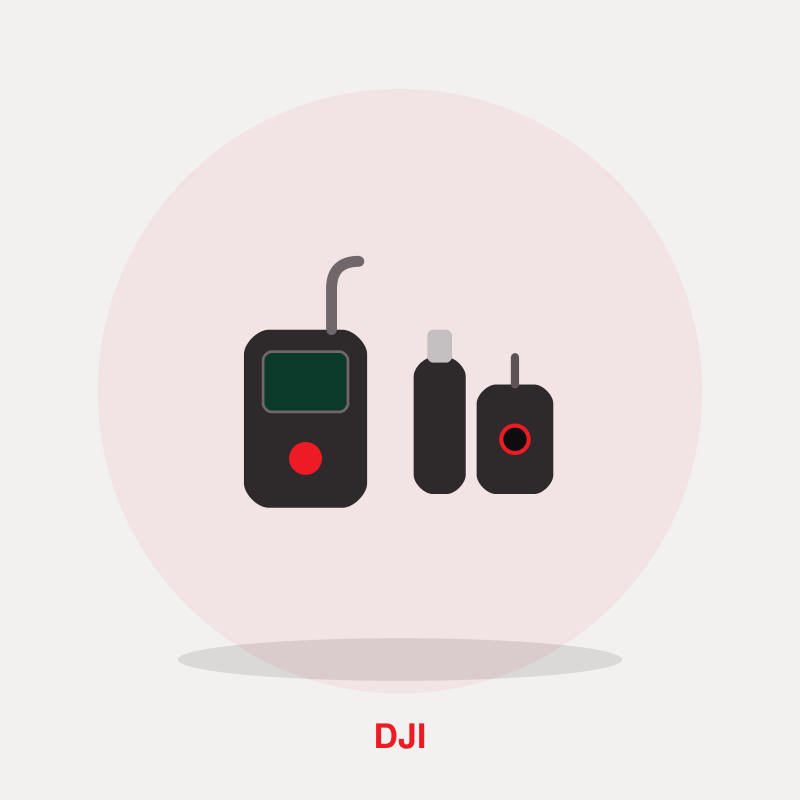 DJI Mic 2 (1 TX + 1 RX) Wireless Microphone System