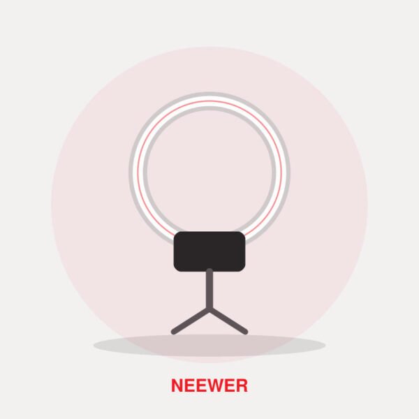 Neewer 10-inch Ring Light with Tripod and Phone Holder