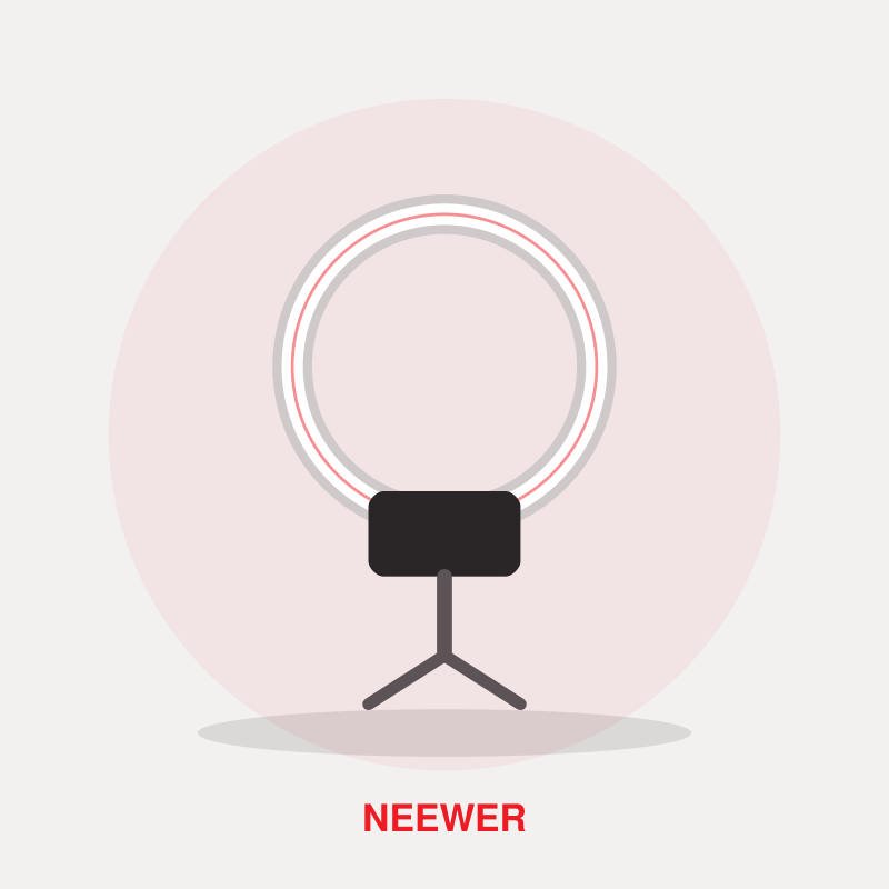 Neewer 2m Tripod Stand for Ring Lights and Phones